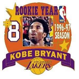 Kobe Bryant Rookie PHOTO Pin Los Angeles Lakers Serial Numbered 