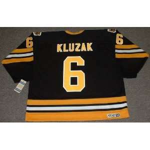 GORD KLUZAK Boston Bruins 1990 CCM Vintage Throwback Away Hockey 