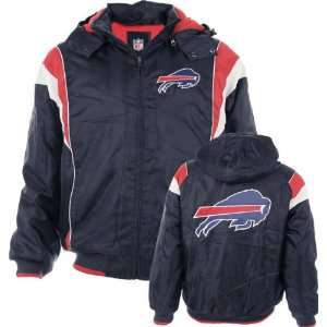  Buffalo Bills Poly Oxford Full Zip Jacket Sports 