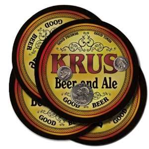  KRUS Family Name Beer & Ale Coasters 