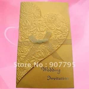 classic elegant romantic wedding invitation card wedding card bowknot 