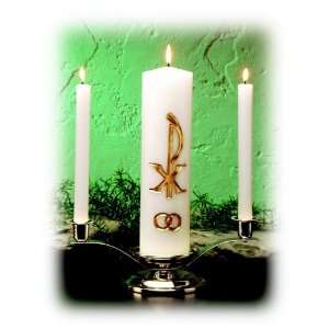  Elegant Gold Wedding Unity Candle Set: Home & Kitchen