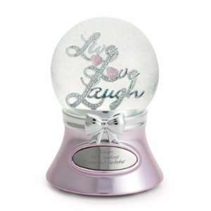  Personalized Live Love Laugh Snow Globe Gift: Home 
