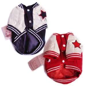 New   Pet Dog Clothes Embroidered Sports Jock Jacket 