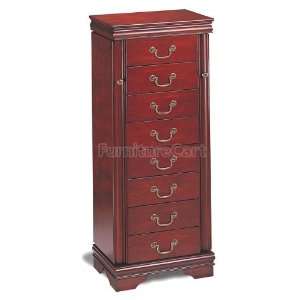   Furniture Louis Philippe Jewelry Armoire 3988