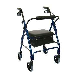   Medical Drive Mimi Lite Deluxe Aluminum Rollator Flame Blue   Each