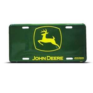    John Deere Metal Novelty License Plate Wall Sign Tag: Automotive