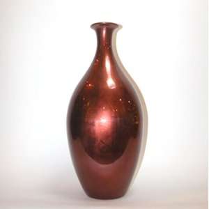  Caprice Ceramic Vase Red Copper 16.5 Ht. 