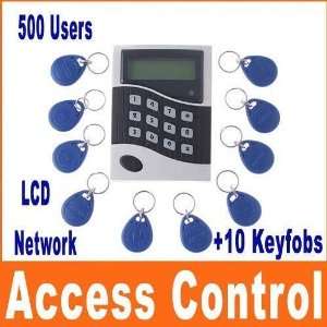  rfid entry metal door lock access control + 10 key fobs 