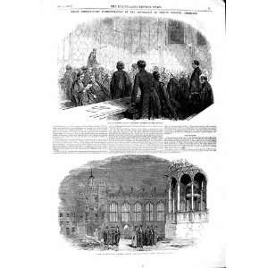  1847 HALL TRINITY COLLEGE CAMBRIDGE BISHOPS COURT