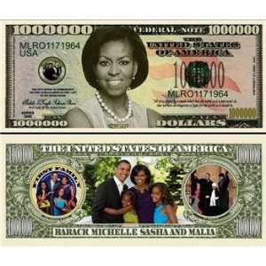   Michelle Obama First Family Million Dollar Bill Notes: Everything Else
