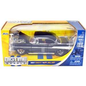   Jada 1957 Chevy Bel Air Bigtime Muscle 1/24 Scale (Black): Toys