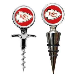  Kansas City Chiefs NFL Cork Screw and Wine Bottle Topper 