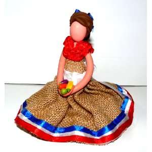  Handmade Dominican Republic Collectible Faceless Rag Doll 