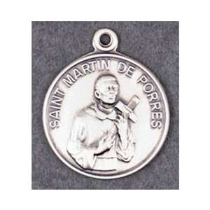    St. Martin De Porres Patron Saint Medal   Sterling Silver Jewelry
