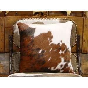  Tri Colored Cow / Steer Hide (Cowhide) Pillow