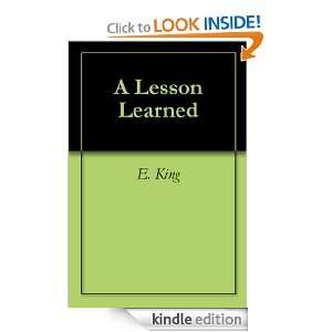 Lesson Learned E. King, Langdon Hues  Kindle Store