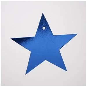  5 Blue Foil Star Cutouts Toys & Games