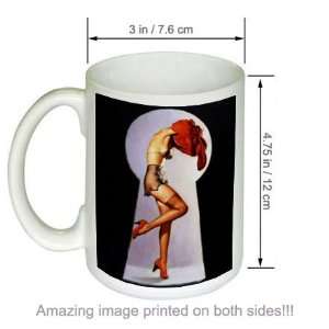   View Vintage Gil Elvgren Pinup Girl Art COFFEE MUG