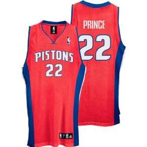  Tayshaun Prince Red adidas NBA Authentic Detroit Pistons 
