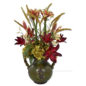 Uttermost 33 Inch Daylilies In Tuscan Urn Beautiful Artifical Year 