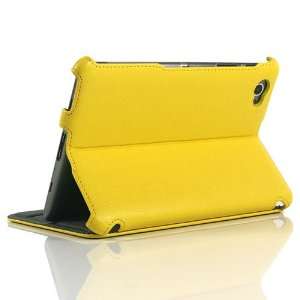  ZuGadgets Yellow Leather Stand Case for Galaxy Tab GT 