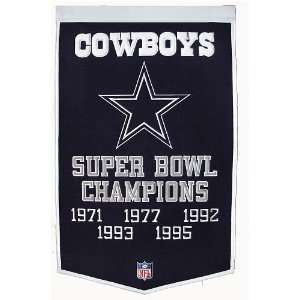 Dallas Cowboys Super Bowl Champions Dynasty Wool Banner