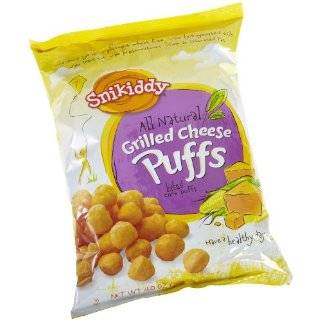   Natural Baked Corn Puffs, Grilled Cheese, 4 Ounce Bags (Pack of 12
