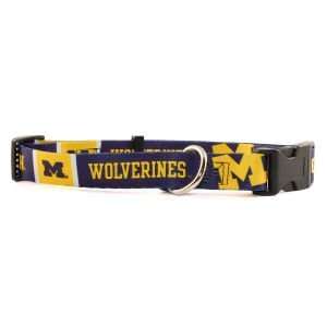  Michigan Wolverines Large Dog Collar