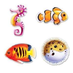 Under The Sea Fish Cutouts Party Accessory (1 count) (4 