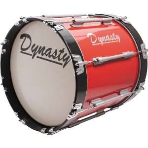  Dynasty Marching Bass Drums, Red 16 inch: Musical 