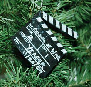 Movie Director, Maker,Clapboard Christmas Ornament  