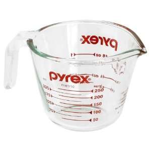  EKCO Pyrex 1 Cup Measuring Cup With Red Graphics Sold in packs of 6 