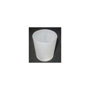  Set of Four Frosted Glass Votive Holders: Home & Kitchen