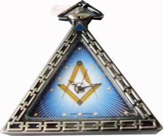   Watch Unusual Triangle Seeing Eye w Keeper Chain Gift Box  