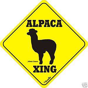 Alpaca Xing Signs Many More Barnyard Crossings Avail  