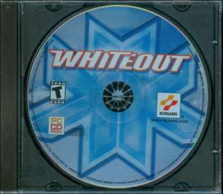Whiteout snowmobile racing from Konami Corp age 13 up Windows 98 ME 