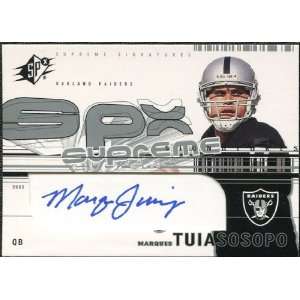   SPx Supreme Signatures #SSMT Marques Tuiopo Sports Collectibles