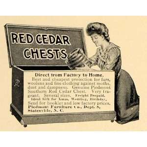   Southern Red Cedar Chests Trunks   Original Print Ad: Home & Kitchen
