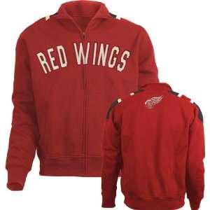  Detroit Red Wings Carbon Full Zip Track Jacket