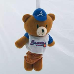  Braves Musical Plush Pull Down Bear Baby Toy: Sports & Outdoors