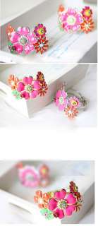 2012 new style Fashion Multicolor Flower Bangle Brace free ship girls 