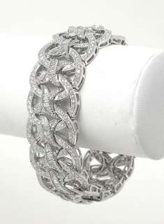 this is a gorgeous platinum and brilliant diamonds bracelet the 