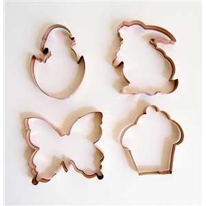  Copper Cookie Cutter   Set of 4: Home & Kitchen