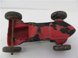Old Vtg 1950s Marx Race Car Plastic Friction Toy No 11 Formula 1 Alfa 