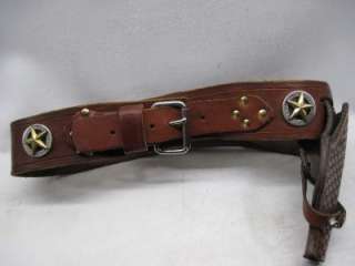 Western Style Leather Belt and Cowboy Cross Hand Holster Rig  