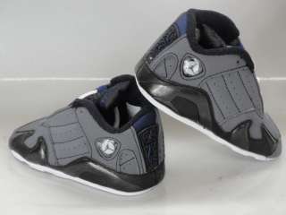   Air Jordan 14 Retro Grey Sneakers Crib Baby Soft Shoes Size 1  
