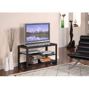  Powell Company 38 Black Rectangular TV Stand
