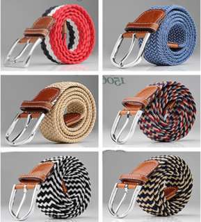 Mens Premium Stylish Fashion Elasticity Woven Belt  
