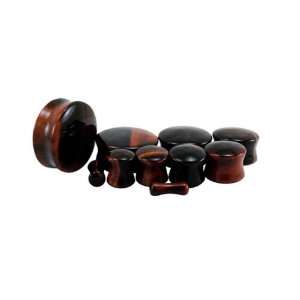 Red Tigers Eye Stone Plugs   6G (4mm)   Double Flared   Sold as a Pair